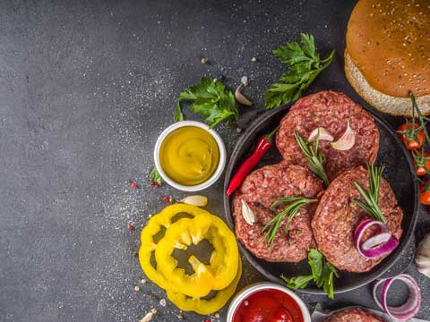 Beefburger bakken